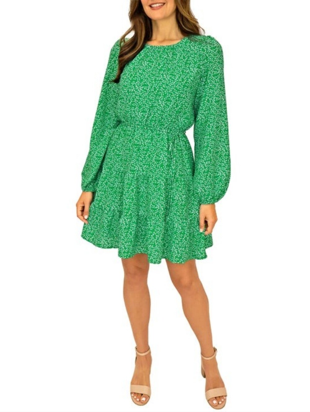 Draper James Long Sleeve Tiered Dress NWT S